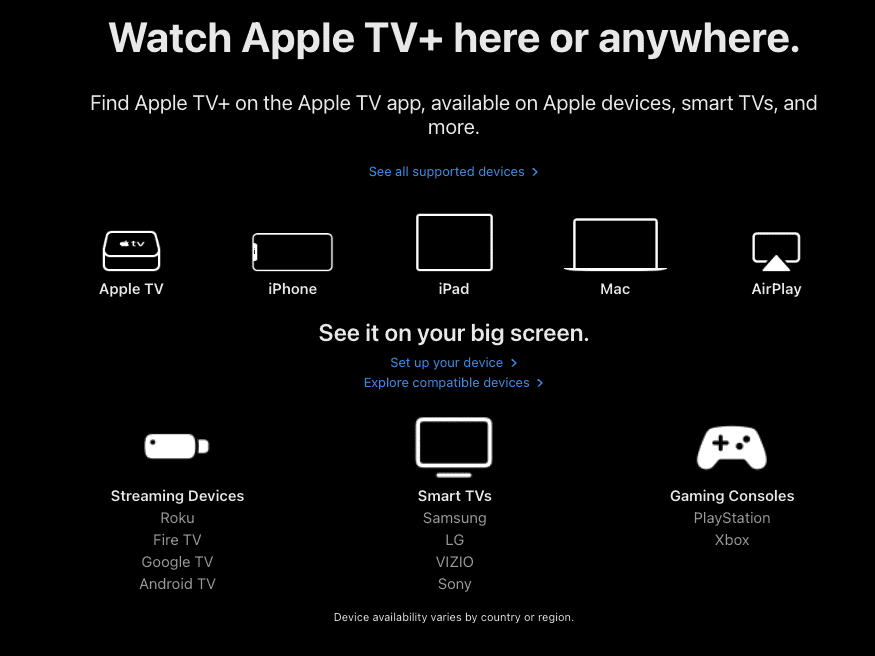 appareils Apple TV