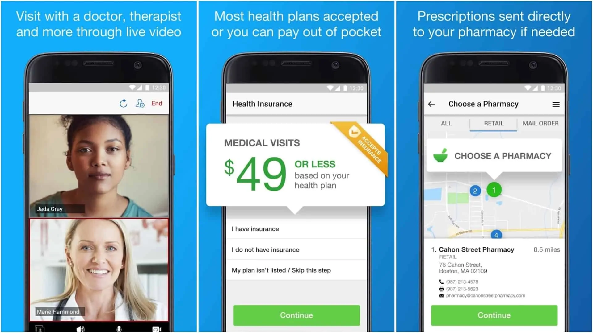 Image de l'application LiveHealth mars 2020