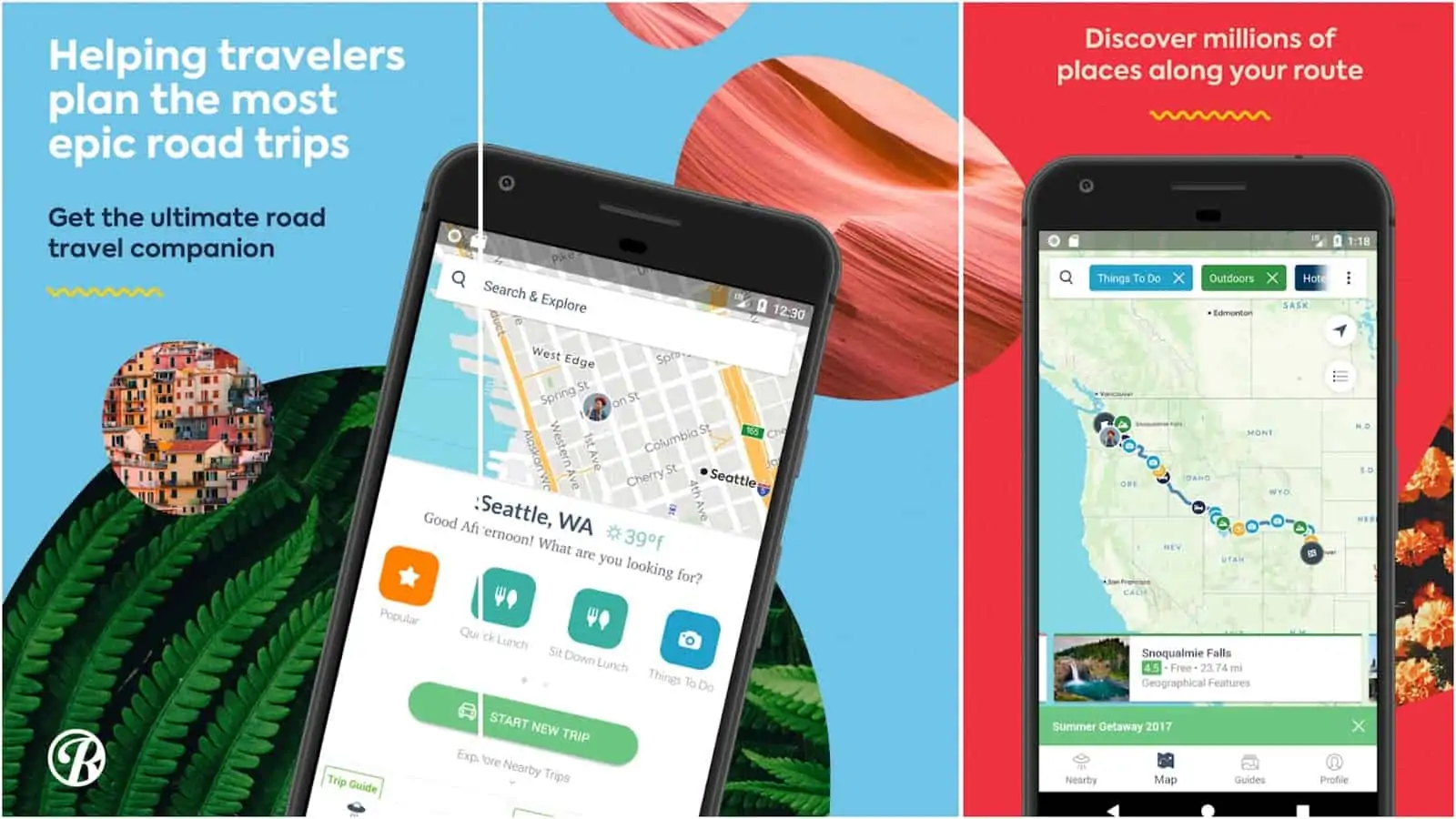 Image de la grille de l'application Roadtrippers