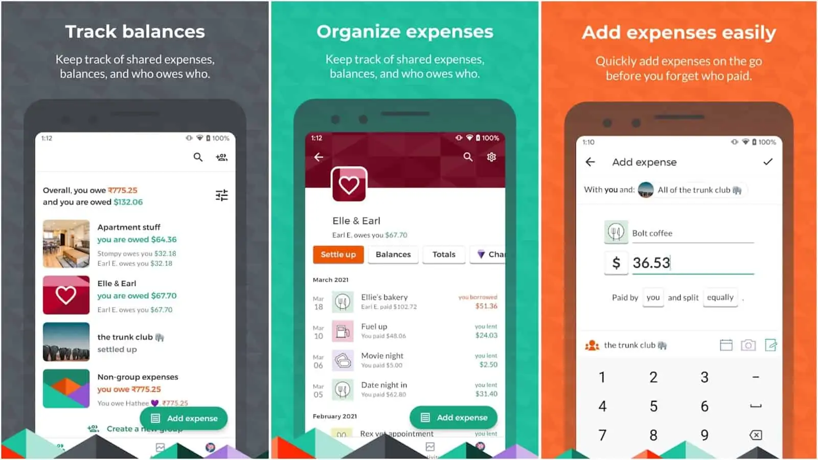 Image de grille d'application Splitwise