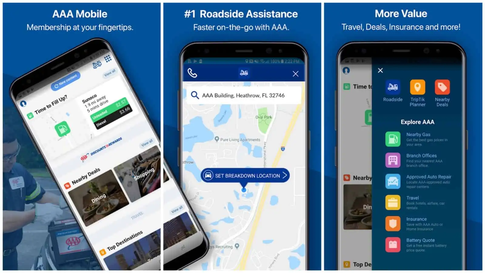 Image de la grille de l'application mobile AAA 2022