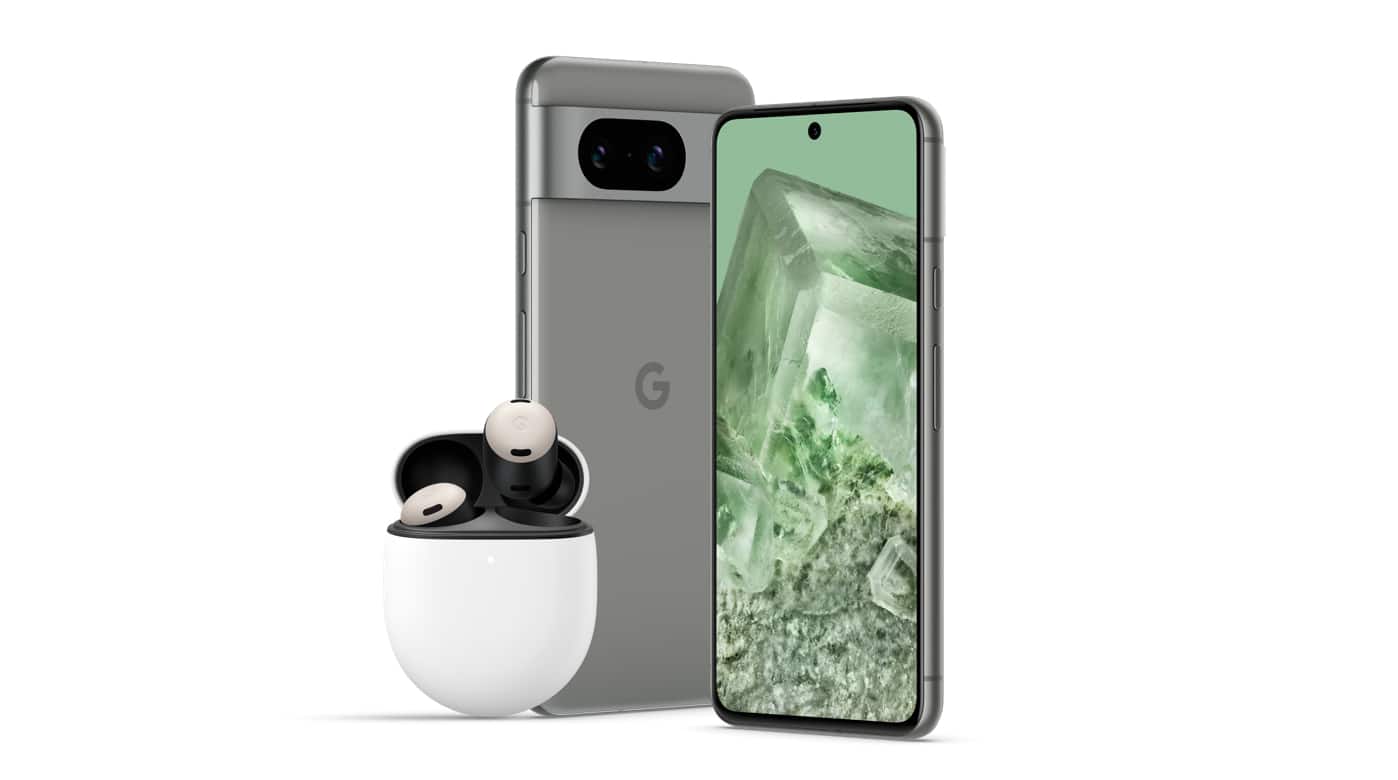 Pixel 8 avec Pixel Buds