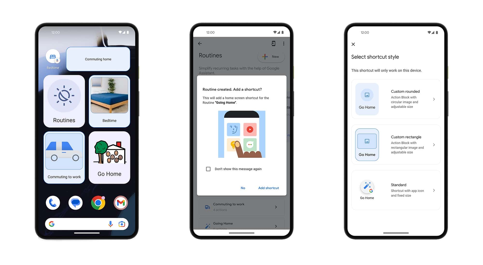 Personnalisation des routines Google Assistant