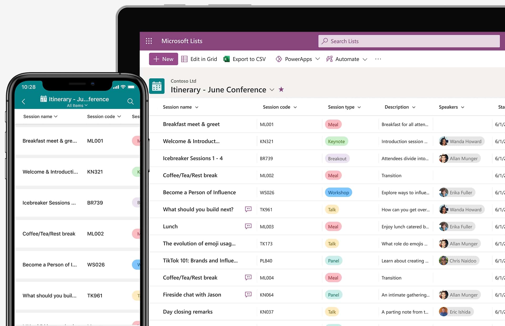 L'application Microsoft Lists pour Android et iOS est désormais en ...