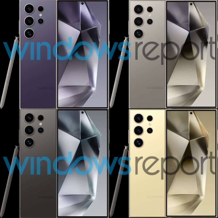 Rapport Windows du Galaxy S24 Ultra