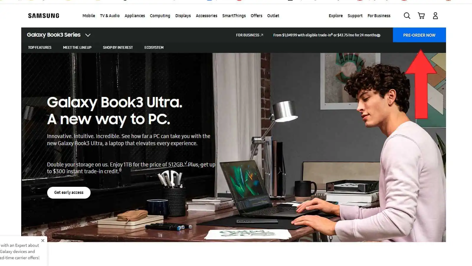 Précommander le Galaxy Book 3 2