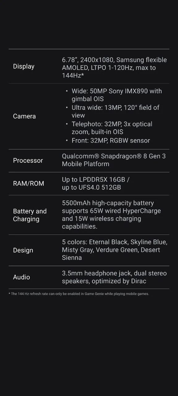 Fuite d'image ASUS ZenFone 11 Ultra 7