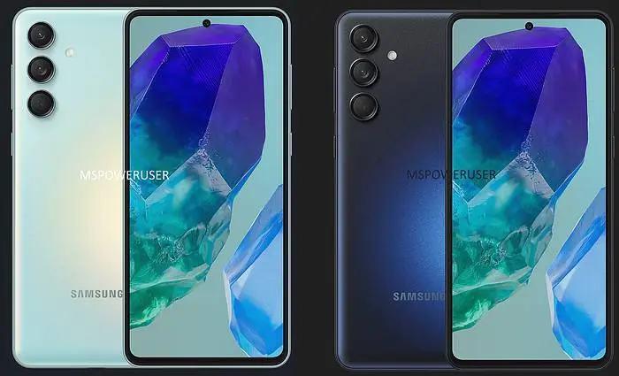 Fuite des rendus du Samsung Galaxy M55 5G