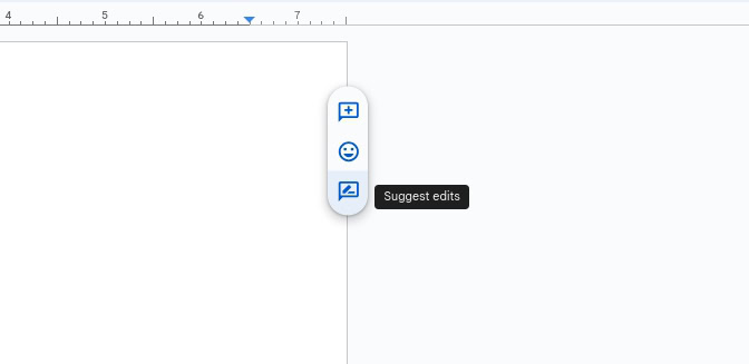 Google Docs suggère des modifications
