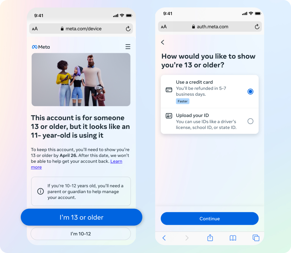 Vérification du méta-âge