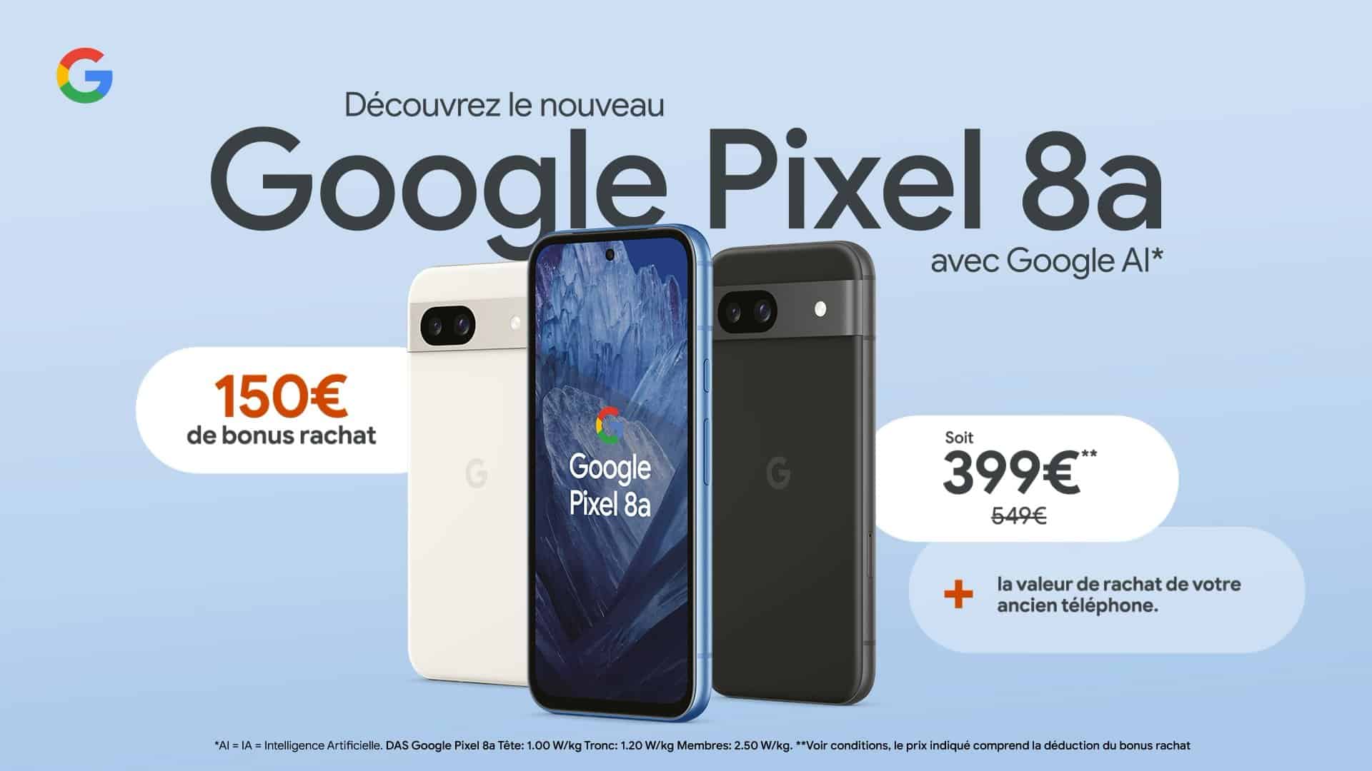 Prix ​​​​du Pixel 8a en Europe