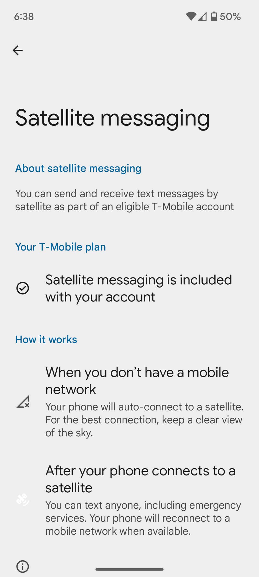 Messagerie mobile par satellite T