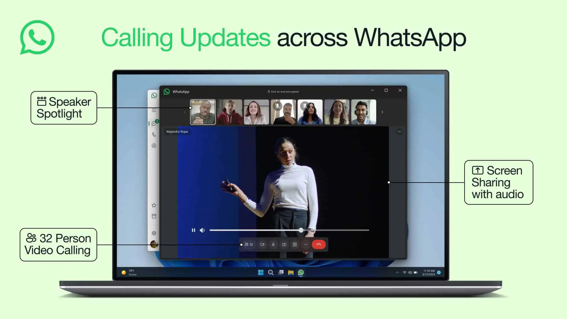 WhatsApp met à jour les appels vidéo, nouvelles fonctionnalités