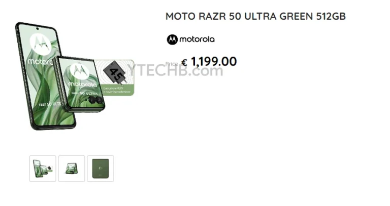 Fuite de prix du Motorola Razr 50 Ultra 1