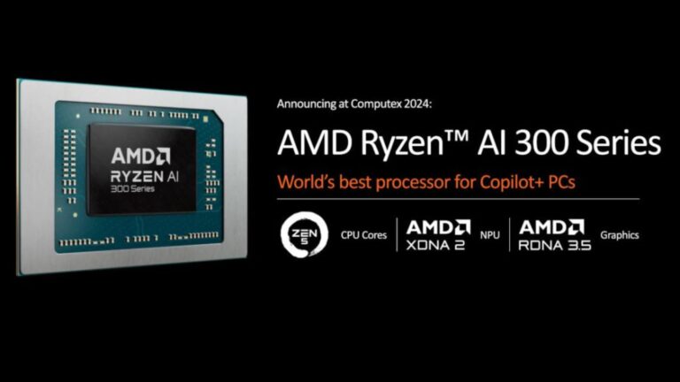 AMD a annoncé ses nouveaux processeurs Ryzen AI 300 Series