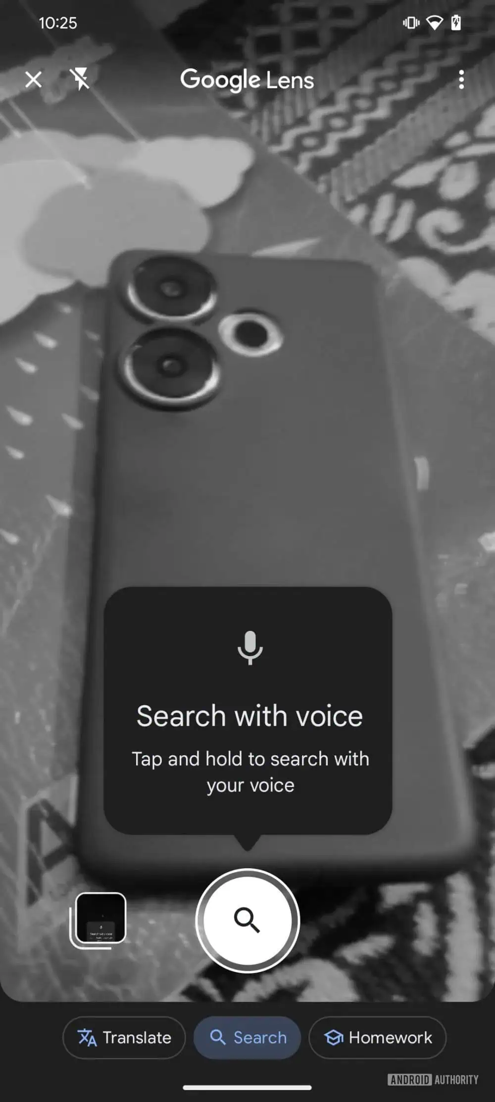Contexte ajouté à la recherche vocale Google Lens