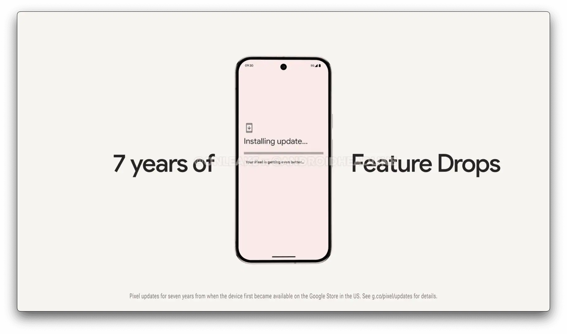 Google Pixel 9 : 7 ans de baisse de fonctionnalités