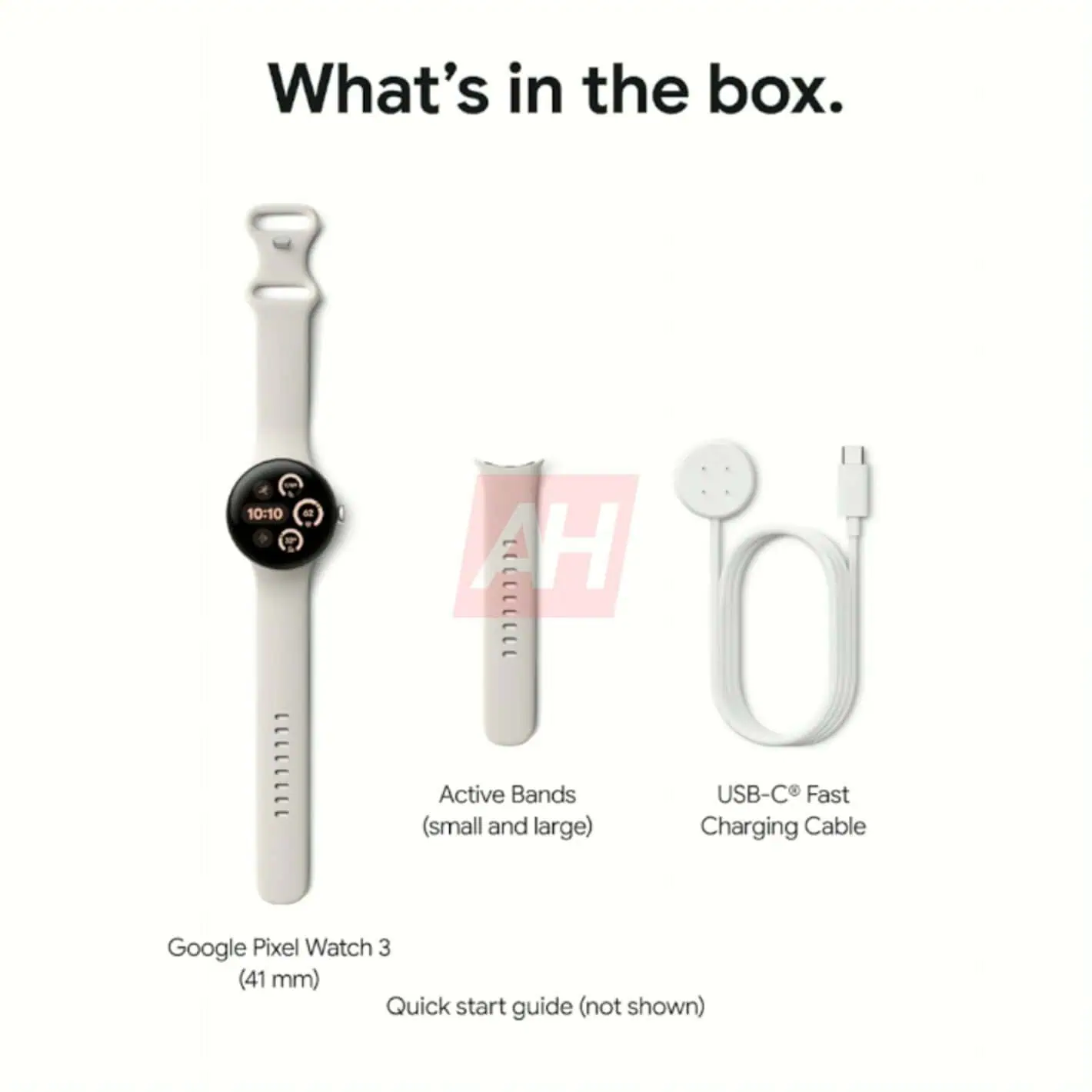 Fuite de la Google Pixel Watch 3 AH 35