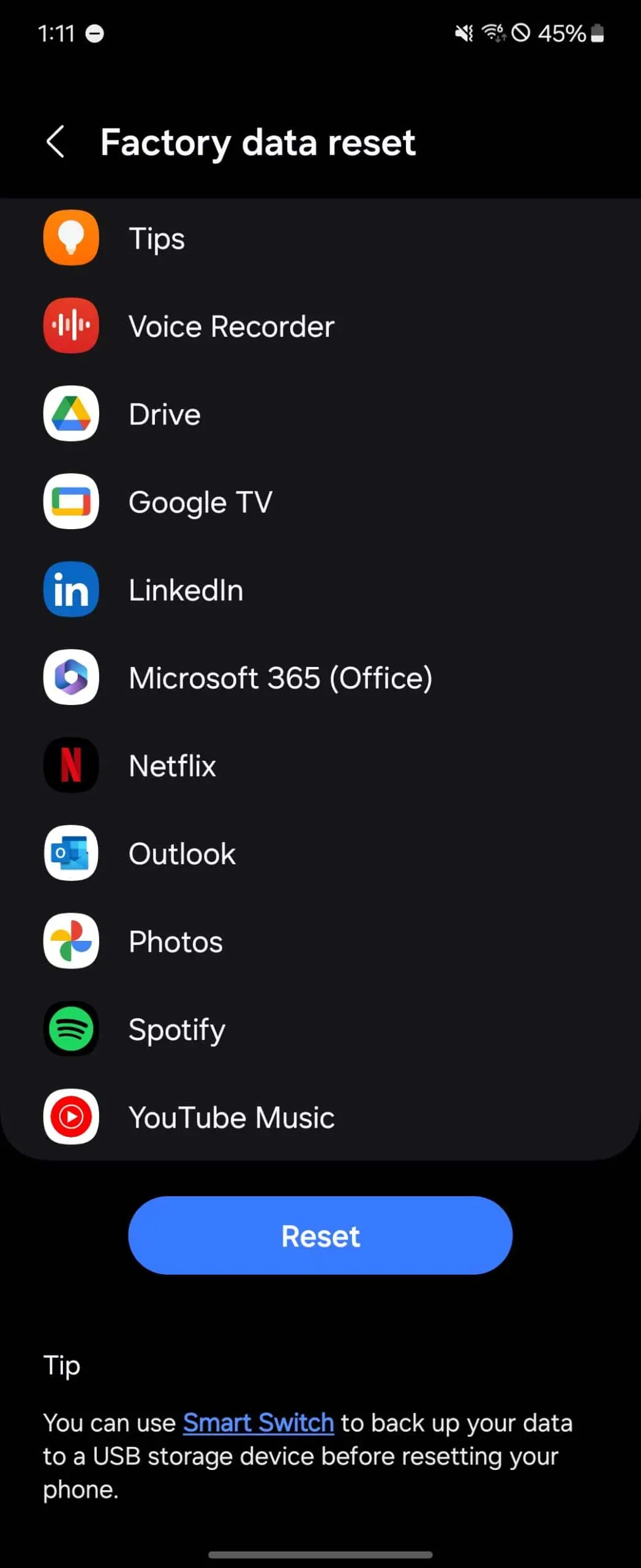 Réinitialisation du Samsung Galaxy Z Flip 6 (4)