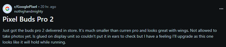 Google Pixel Buds Pro 2 en magasin