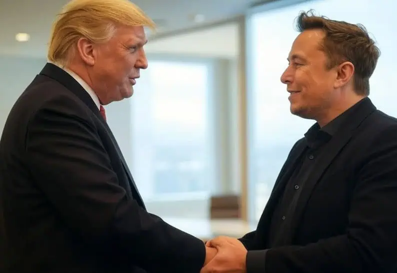 L'IA a généré l'image de Trump et Musk