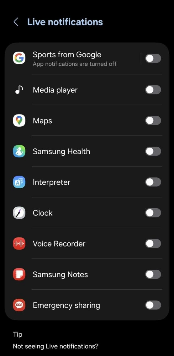 Maintenant, barre une ui 7 Paramètres 6 à l'échelle