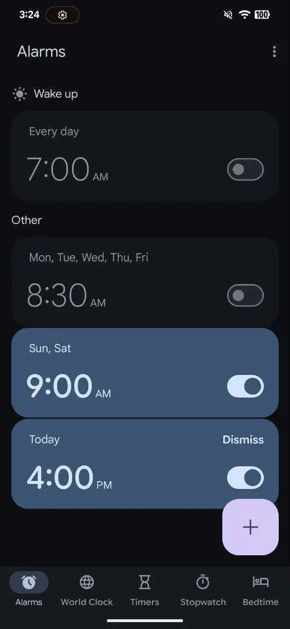Google Clock Expressive Redage Alarm 1