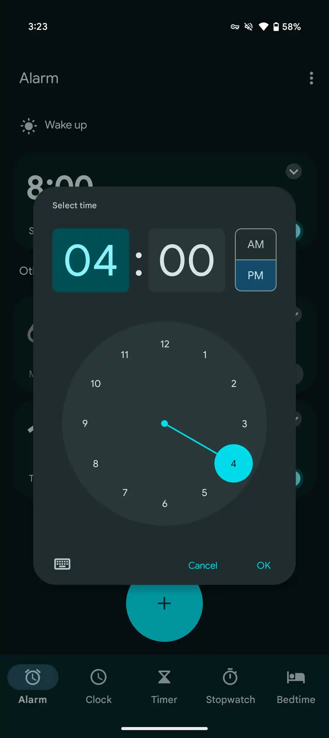 Matériau de l'horloge Google vous