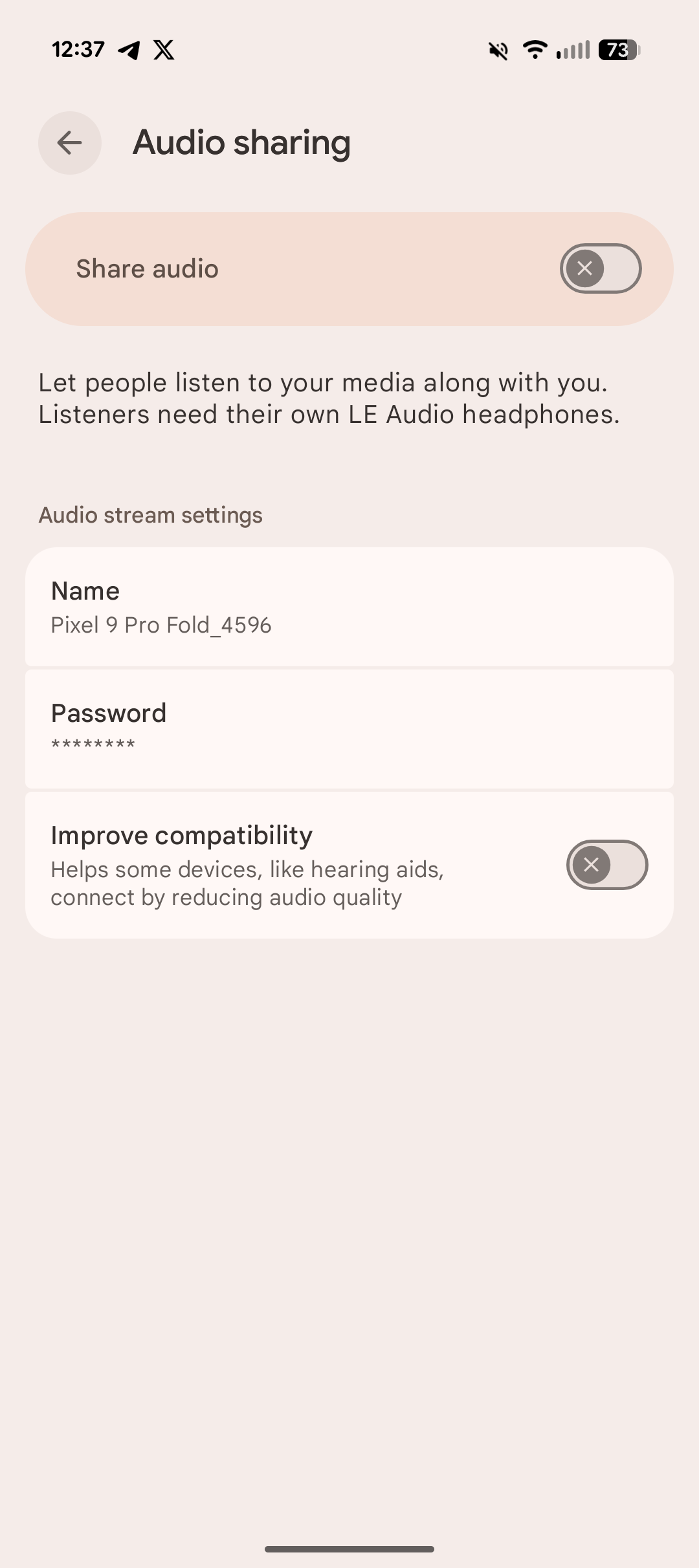 Android 16 QPR1 Beta Audio Partage 2