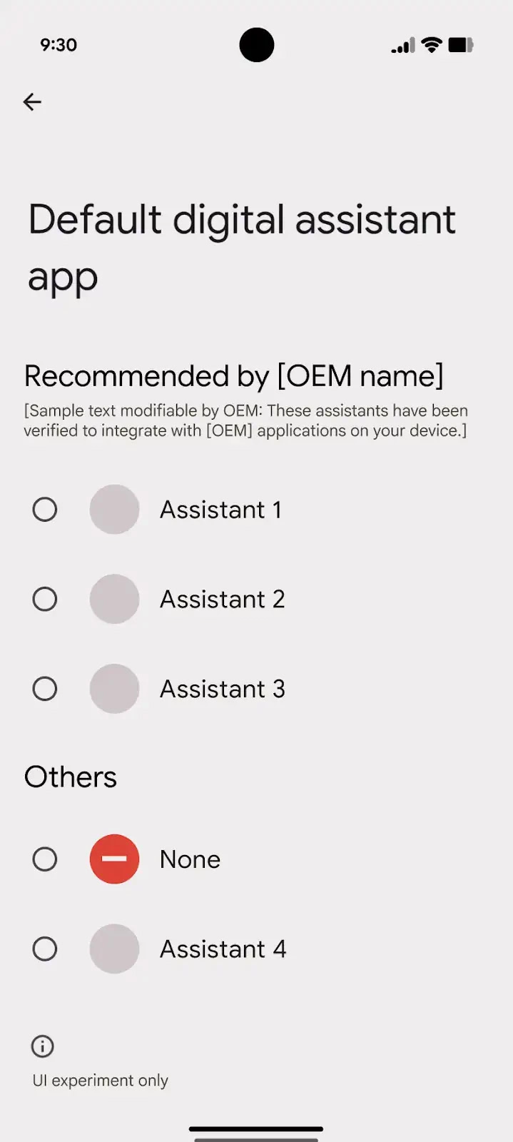 Google Recommandé Assistant numérique Mockup