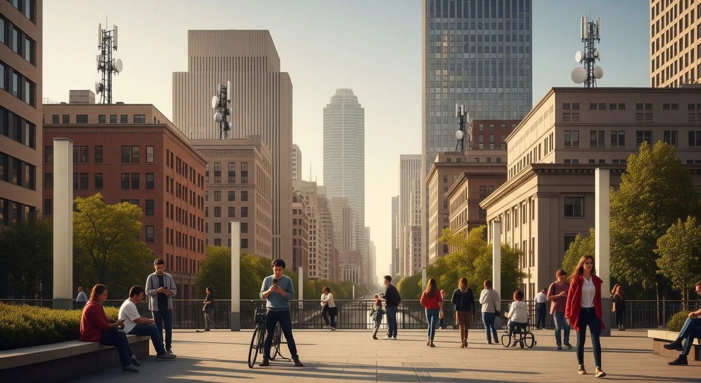 6G Cell Towers Image Gemini