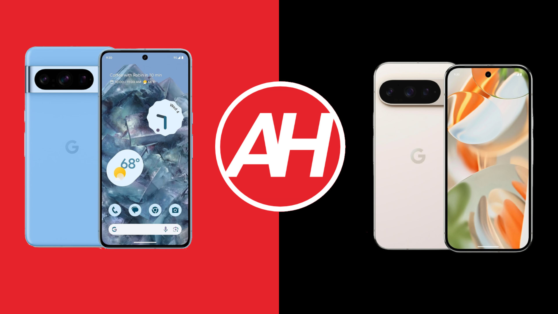 Google Pixel 8 Pro vs Google Pixel 9 Pro spécifications - Android Actu