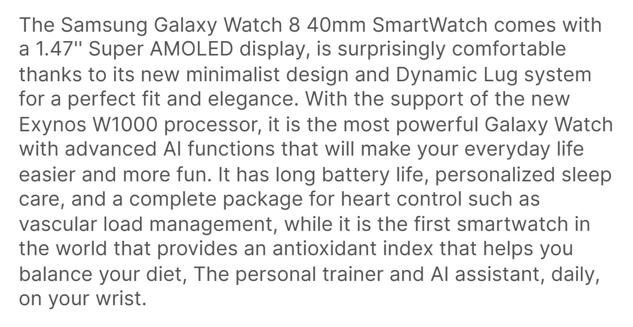 Galaxy Watch 8 marketing saillants fuites