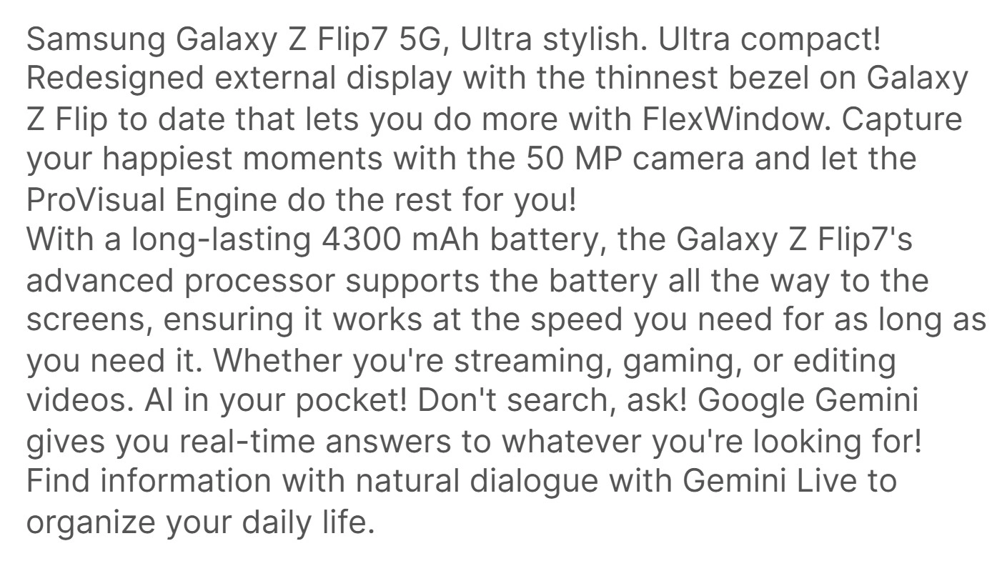 Galaxy Z Flip 7 Marketing Sights Sights Fui