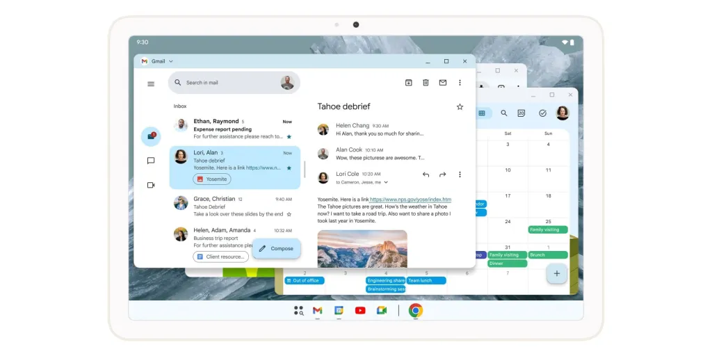 Mode de bureau Android 16