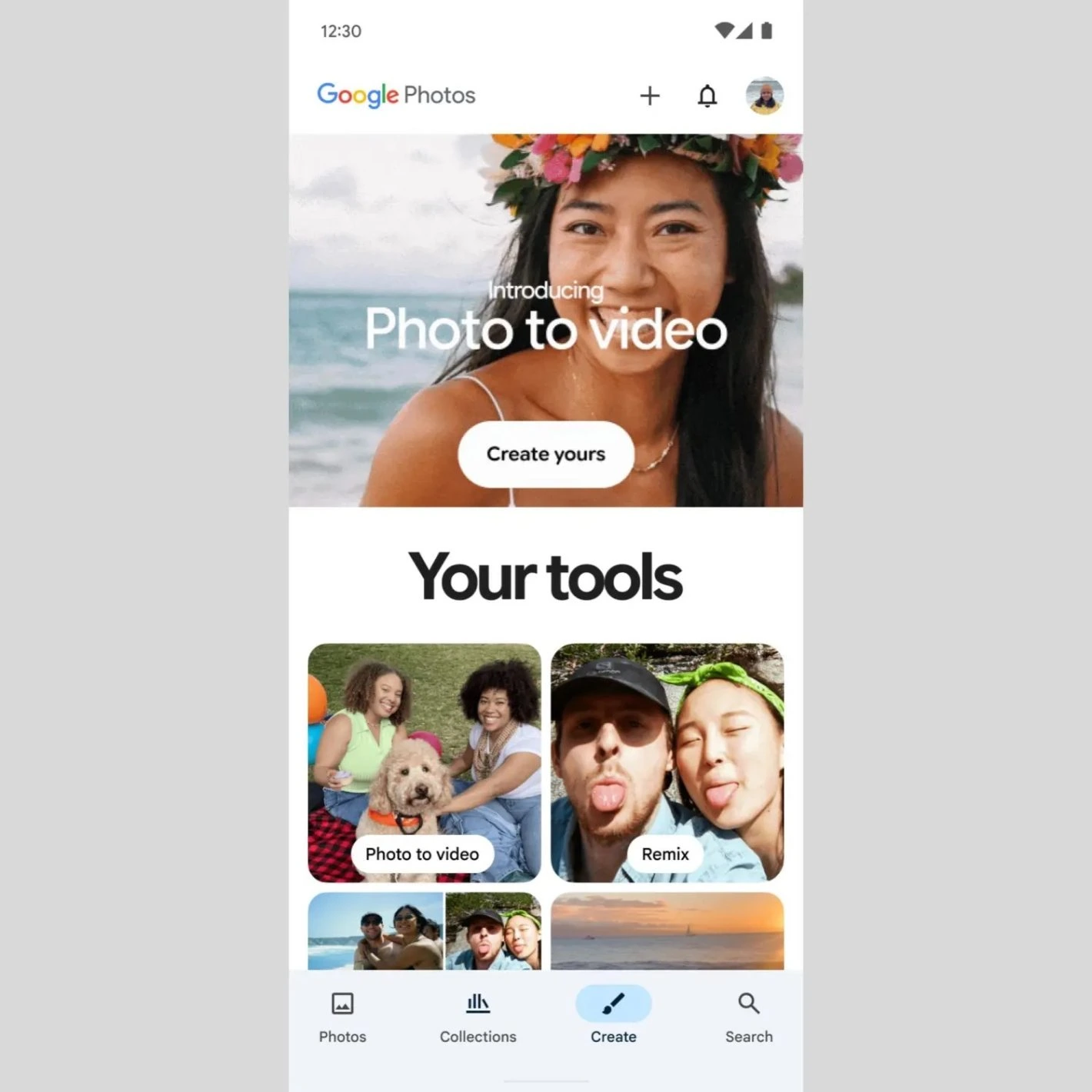 Google Photos Nouveaux outils