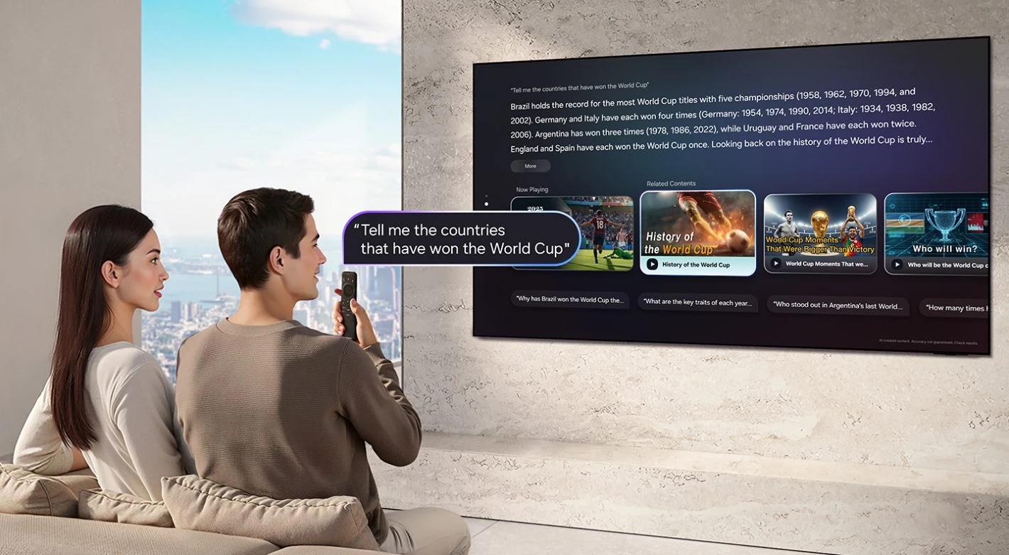 Samsung Smart TV Vision AI assistant