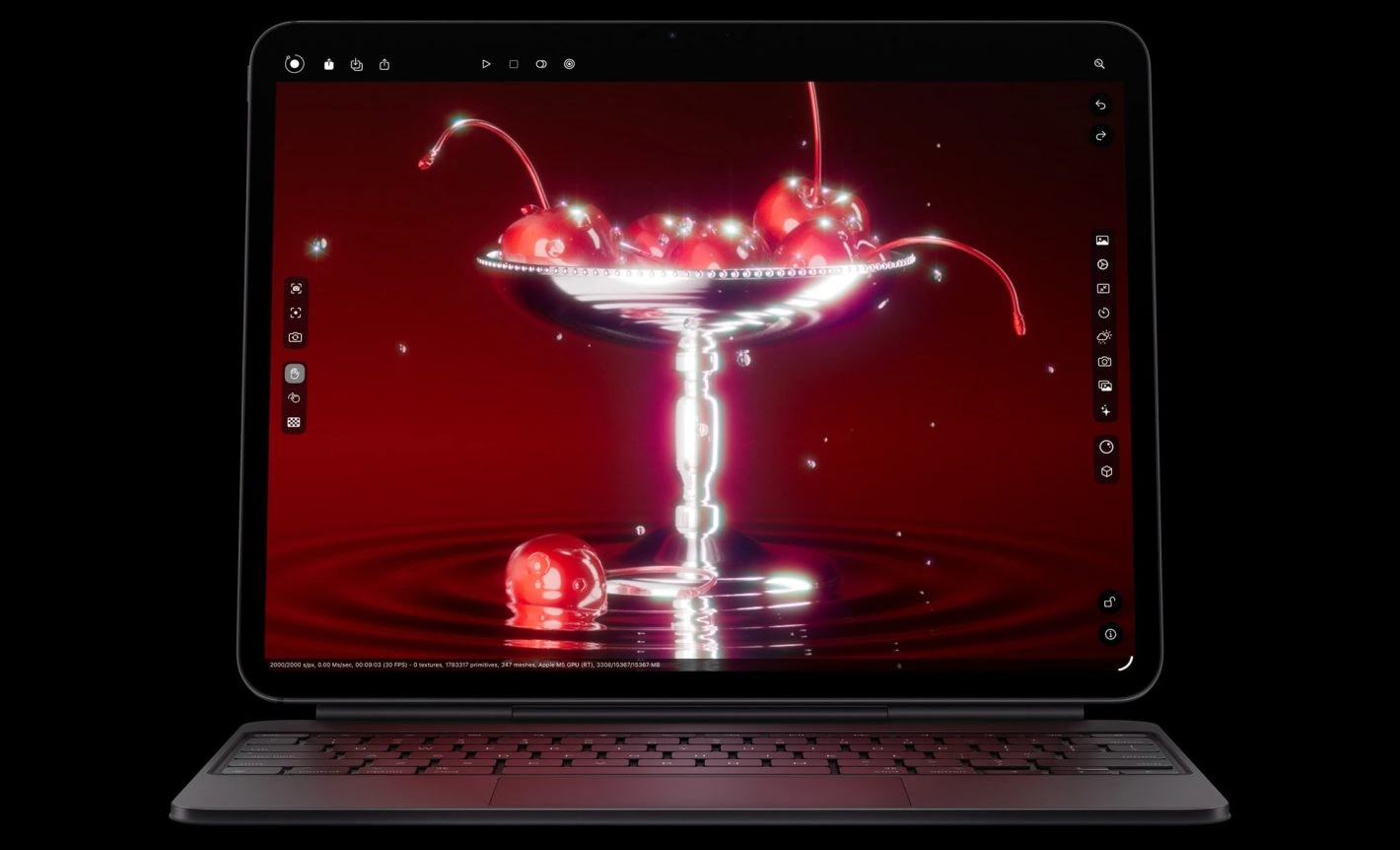 Clavier à affichage AI à puce Apple iPad Pro M5