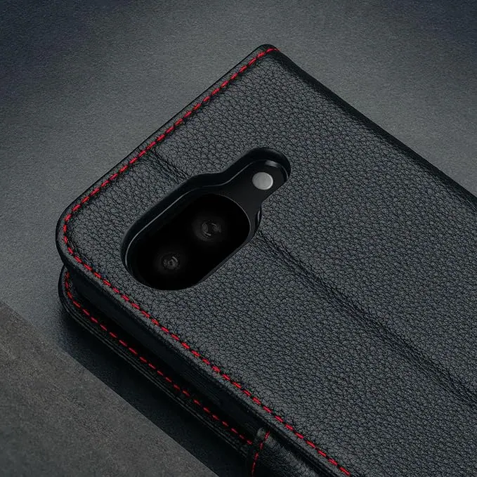 TORRO Étui portefeuille en cuir avec emplacements pour cartes Google Pixel 9a