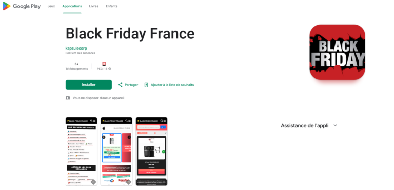 Black Friday France sur Android : l’appli indispensable pour les bonnes affaires