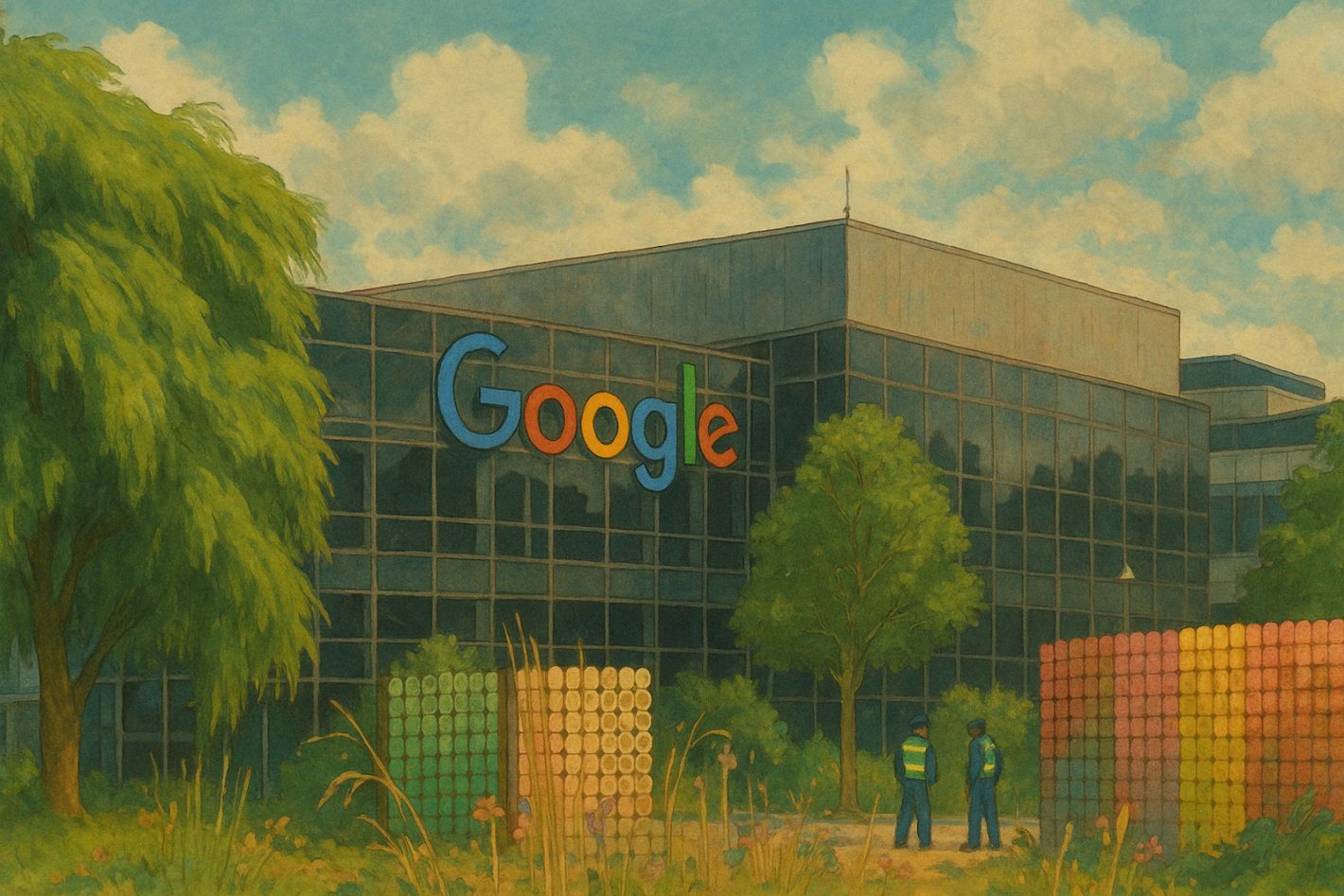 logo google ai style ghibli AH