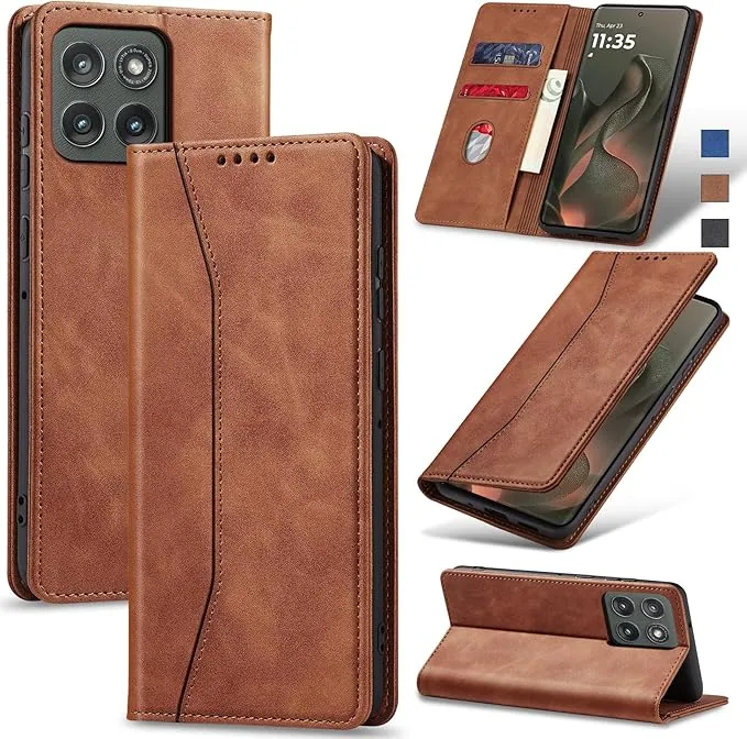 Étui portefeuille à rabat Jasonyu Motorola Edge (2025)