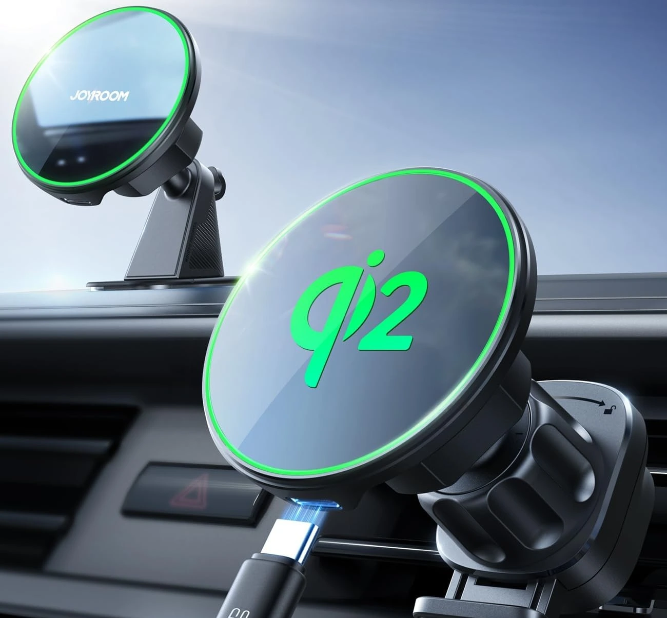 Chargeur de voiture magnétique JOYROOM Qi2