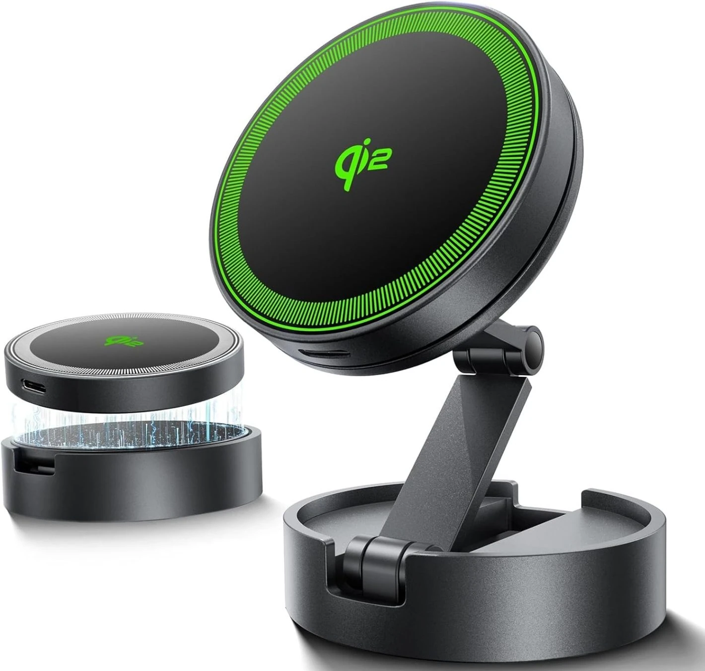 Chargeur de support de voiture MagSafe certifié THREEKEY Qi2