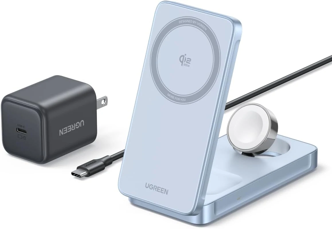 Chargeur pliable UGREEN MagFlow 3 en 1