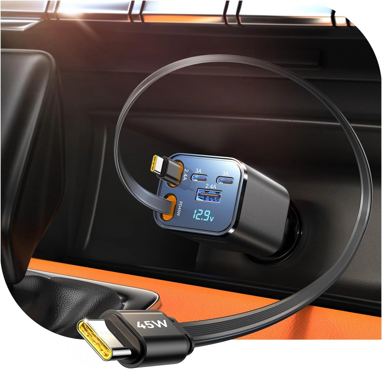 Adaptateur de chargeur de voiture Joyroom 5 ports