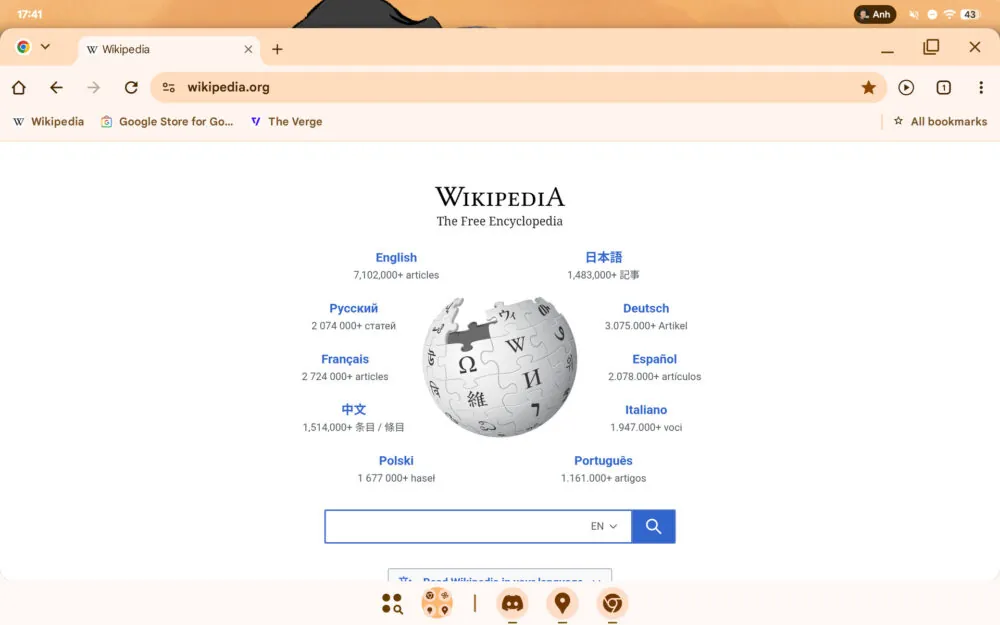 Barre de favoris Chrome Android, image 2