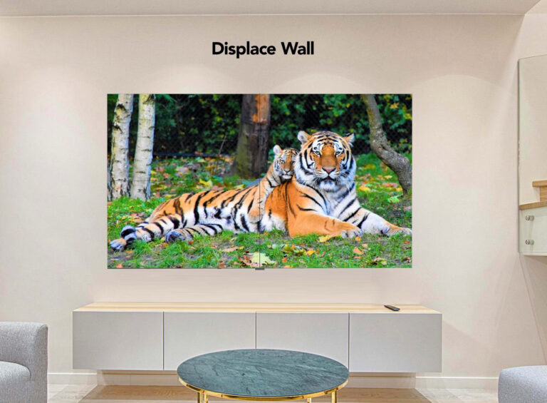 Le Displace Wall est un téléviseur OLED de 110 pouces qui coûte autant qu&rsquo;un acompte pour une maison
