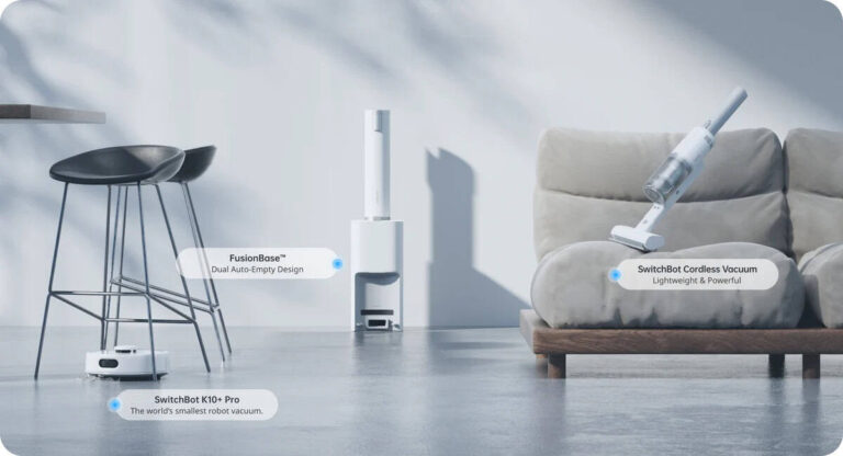 Le petit robot aspirateur et sans fil de SwitchBot vient de bénéficier d&rsquo;une belle remise sur Amazon