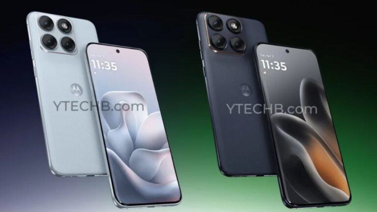 Les rendus divulgués du Moto Edge 70 Fusion montrent un design fin et un écran incurvé